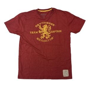 Harry Potter Gryffindor Quidditch Team Captain Maroon Graphic T-Shirt Mens M